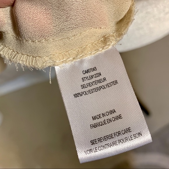 Daniel Rainn Sheer Cream Blouse - Picture 6 of 8